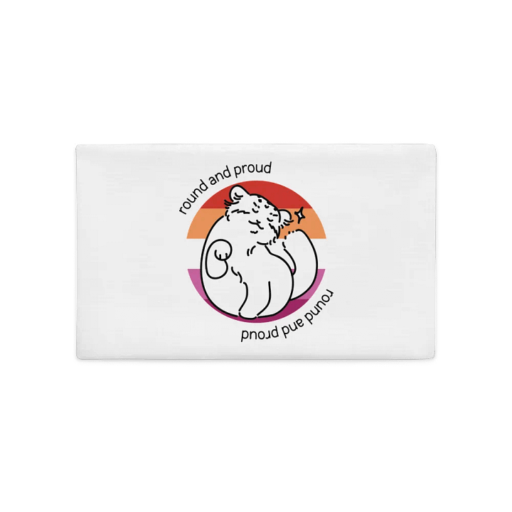 Round and Proud Manul Lesbian Version - Pillow Case product image (2)