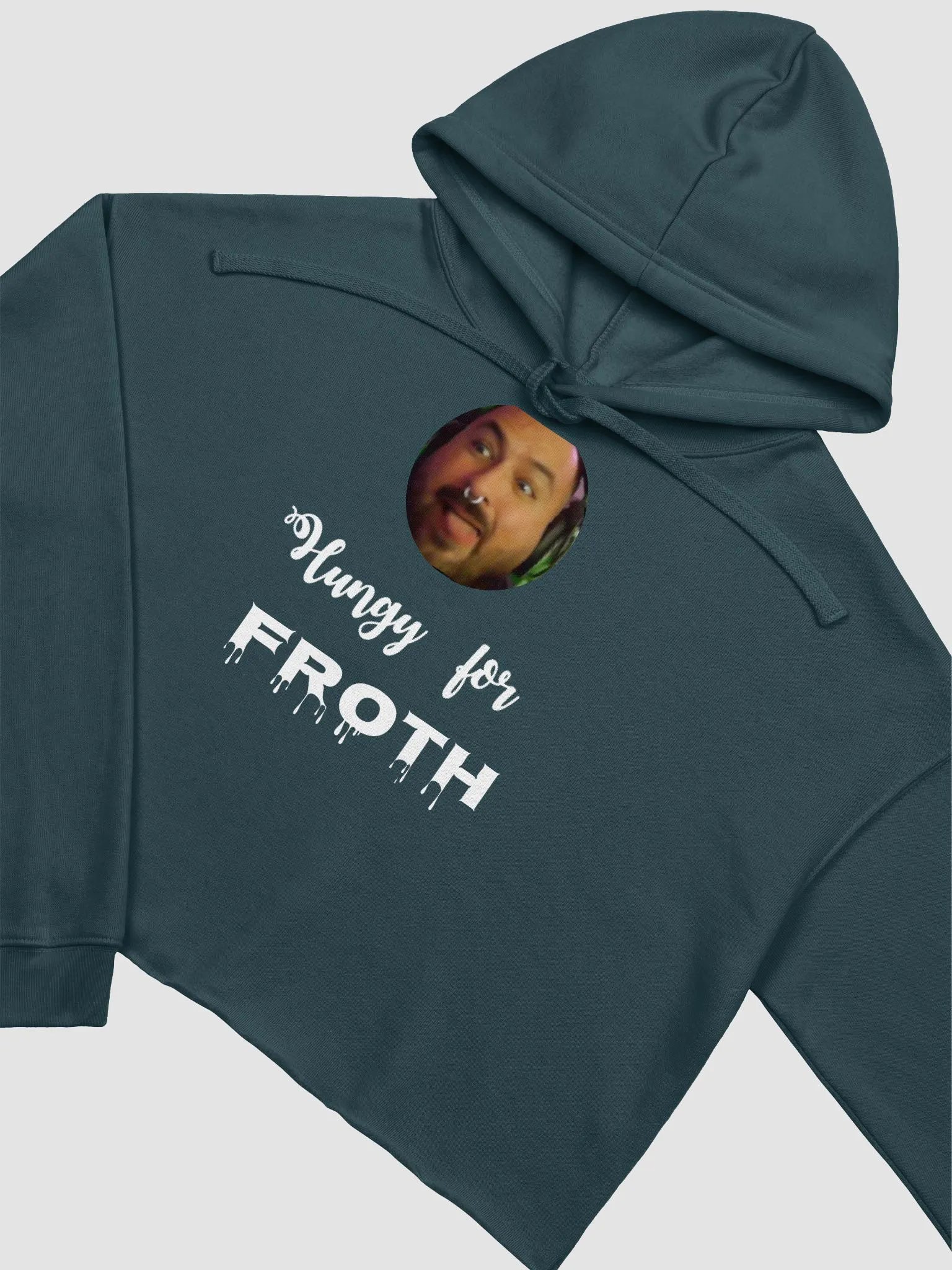 Hungy for Froth Crop Top Hoody (Dark Colors) product image (3)