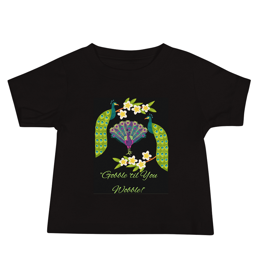 Peacock Parade Baby Tee product image (2)