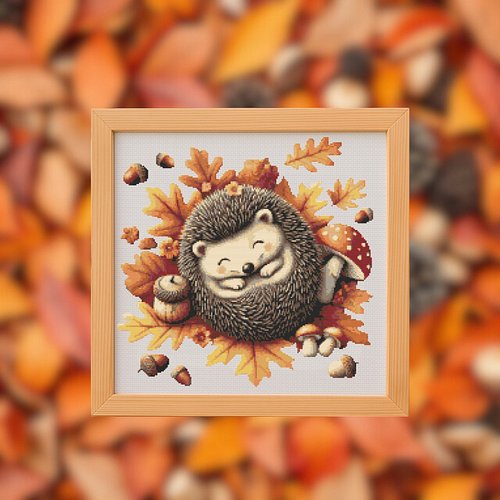 🦔Autumn Hedgehog Cross Stitch Pattern!
📏200 x 200 stitches |🎨18 DMC colours
💻 Purchase securely from my official website or t...