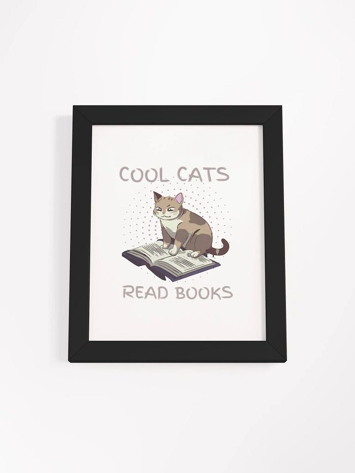 Cool Cats Read Books Framed Poster product image (12)