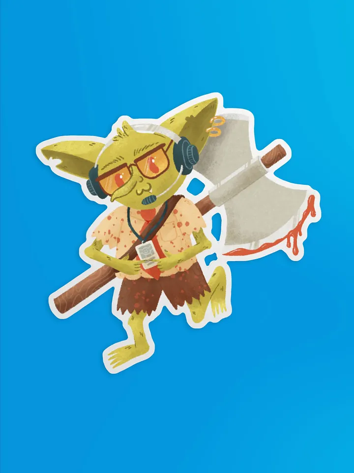 Tech Support Goblin Sticker product image (1)