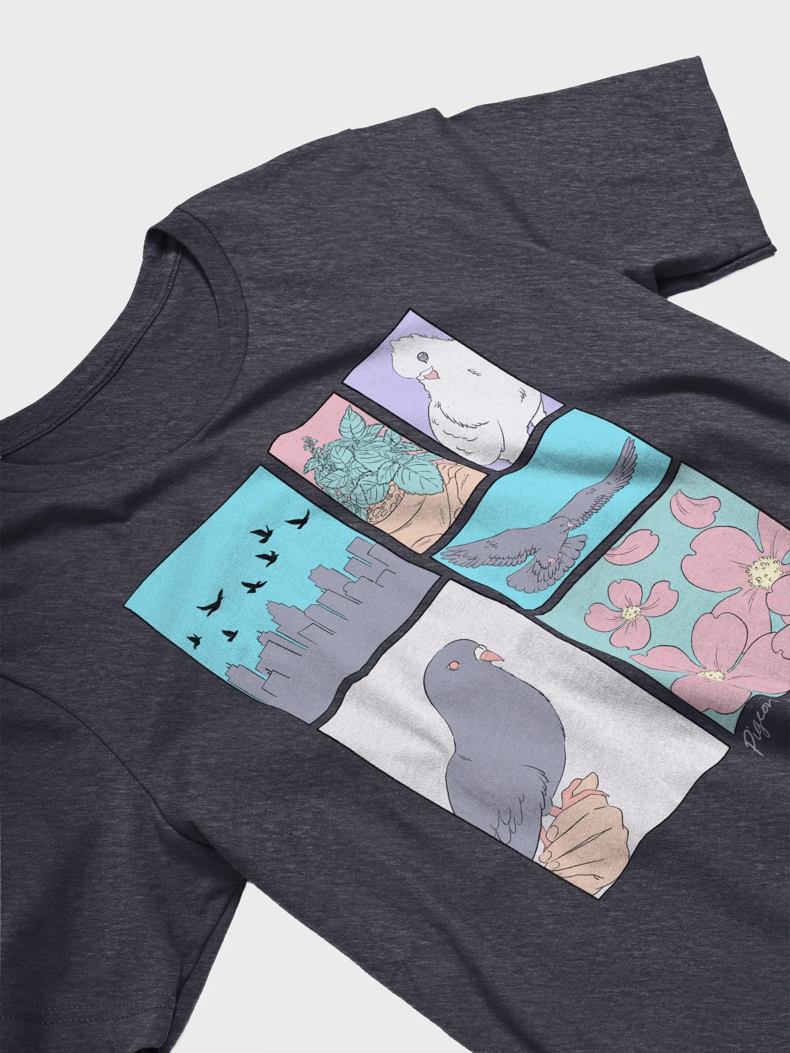 Pastel Pigeon Rescue & Rehab Tee Shirt product image (33)