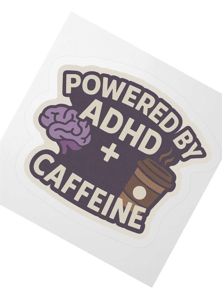 ADHD + Caffeine Power Duo Sticker product image (4)