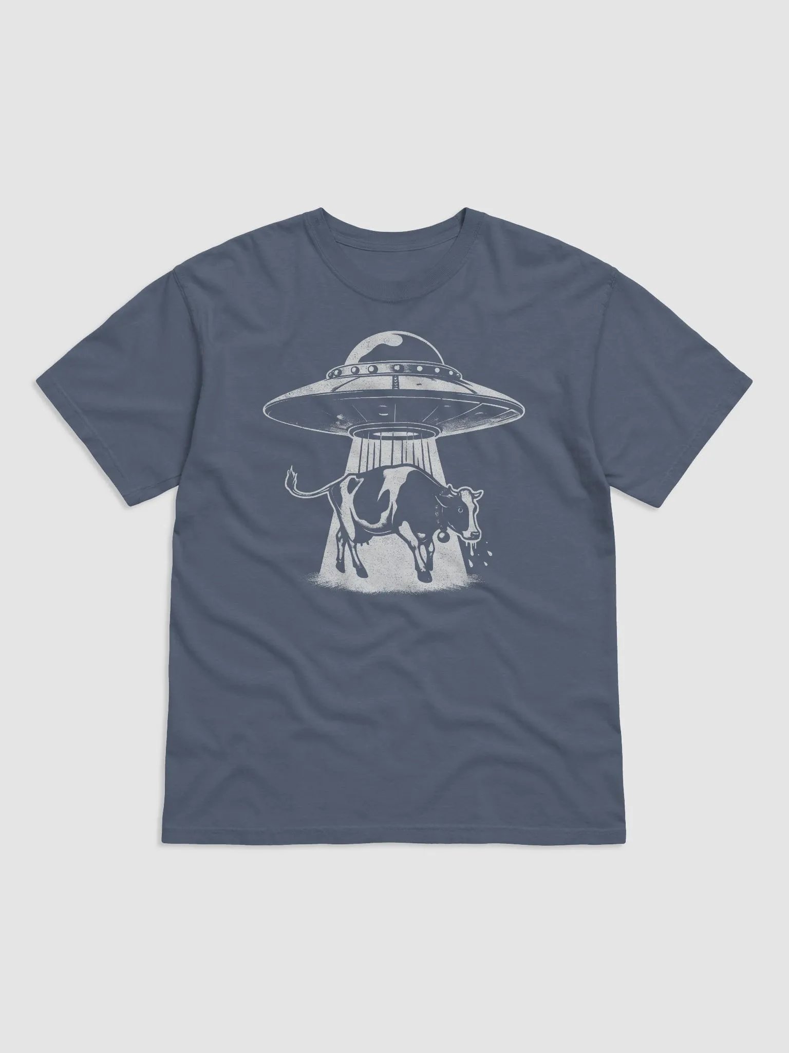 Whimsical Cow and UFO Graphic Tee product image (1)