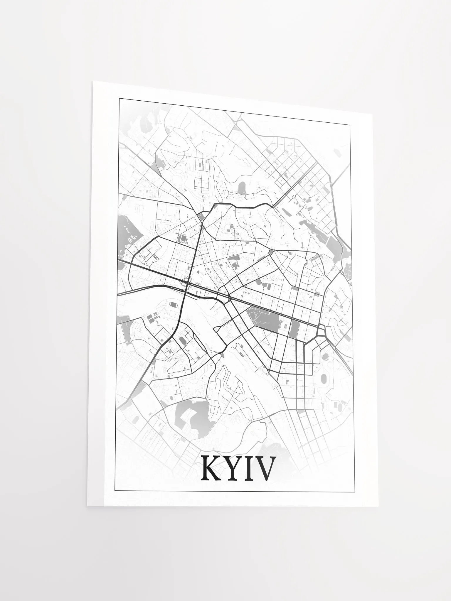 Kyiv, Ukraine, city map print product image (13)
