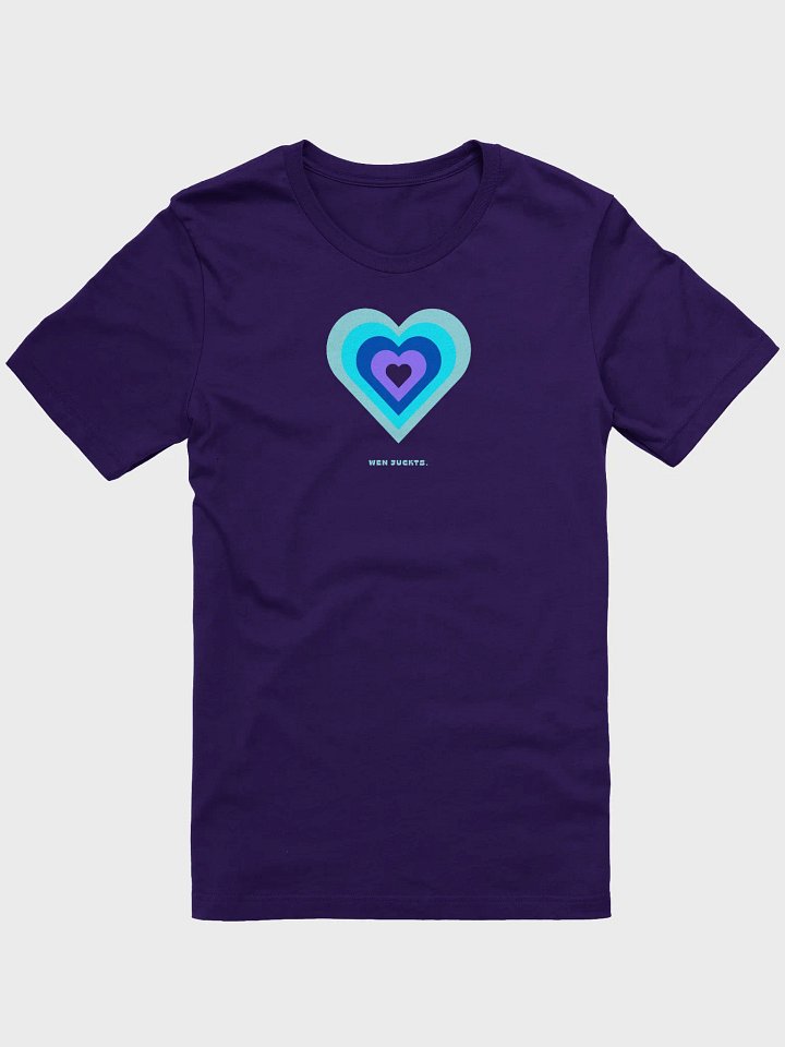 Cheeky heart T-Shirt "Wen juckts." - blue purple product image (5)