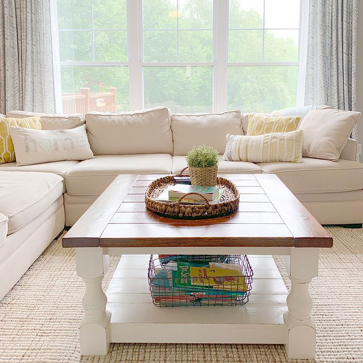 Farmhouse Coffee Table - Woodworking Plans and 3D SketchUp Model product image (2)