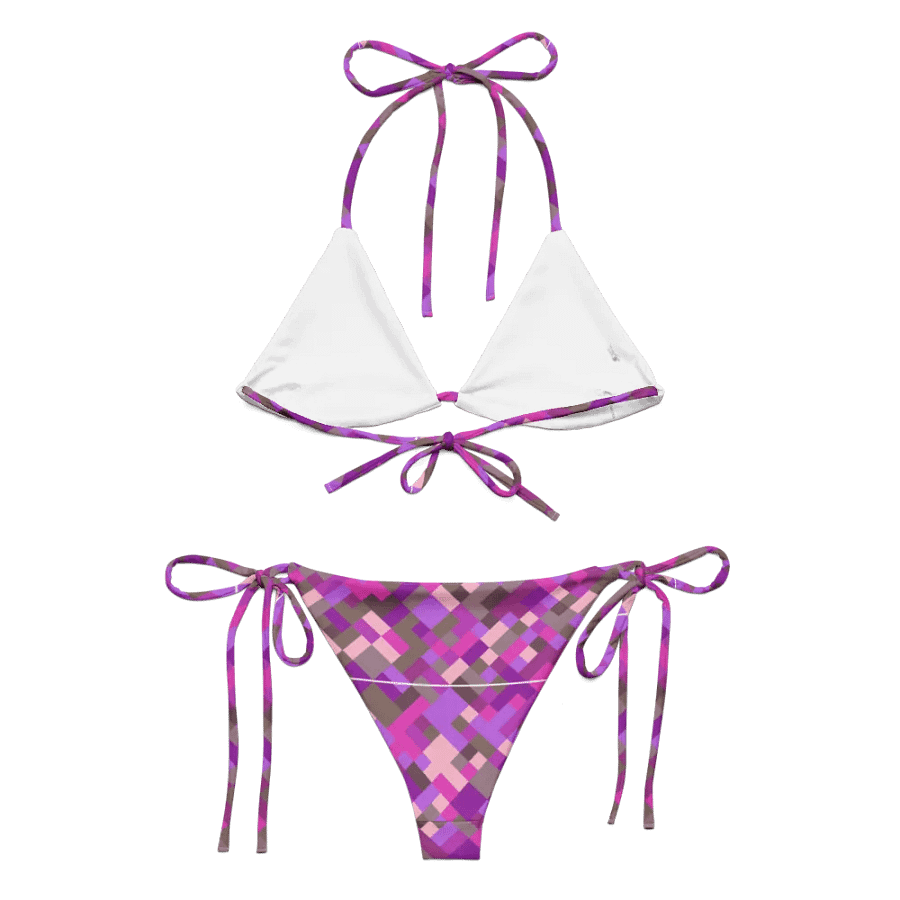 Colorful Mosaic Pattern Design String Bikini - v4 product image (5)