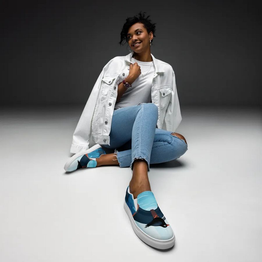 Women's Slip-On Canvas Shoes 🌊 Sea Mood product image (3)