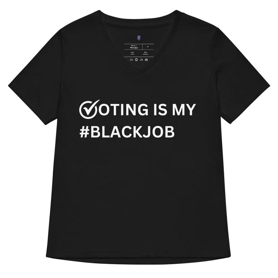 Voting is my #BlackJob Ladies V-Neck Tee product image (5)
