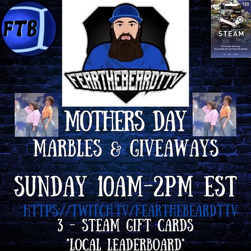 🔵🎉 Sunday Funday! Come join the fun tomorrow morning on Twitch! We will be playing marbles & doing some giveaways. Info is be...