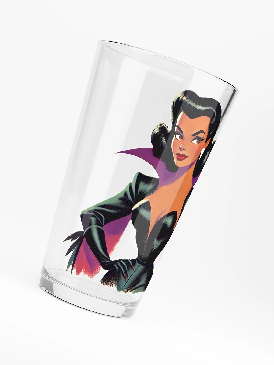 Beautiful Woman with Raven 16 oz Glass product image (6)