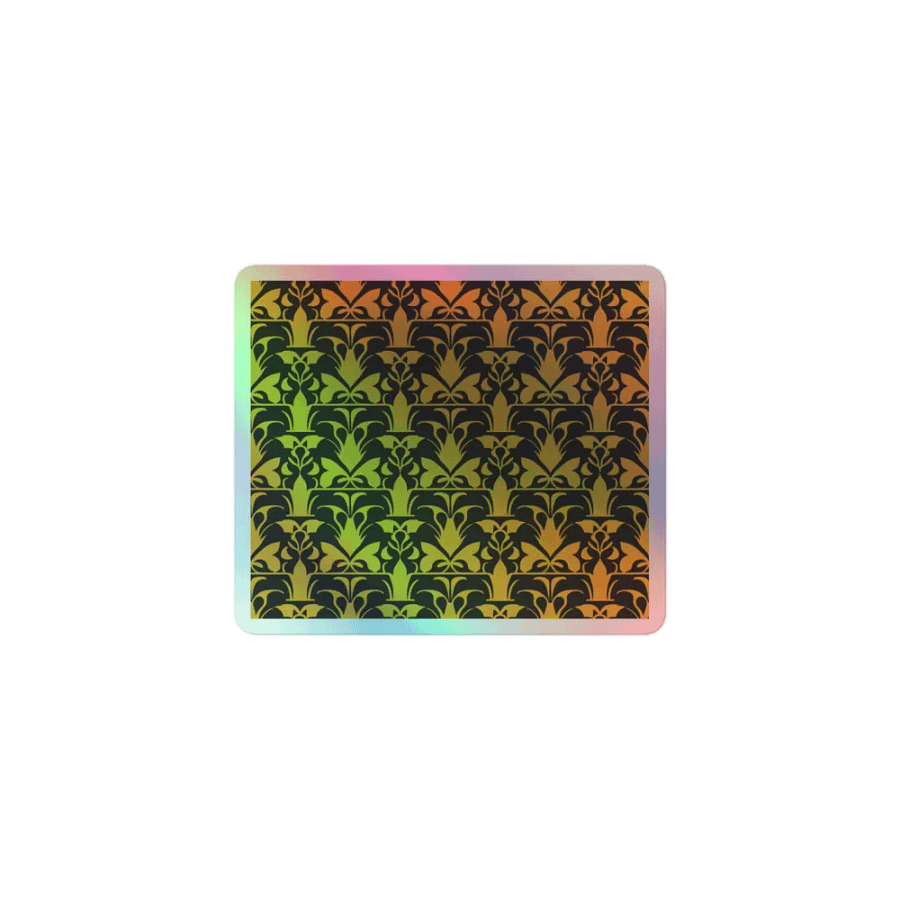 Exclusive Holographic Floral Sticker | Premium Kiss-Cut Vinyl | Perfect for Laptops, Cars & More product image (1)
