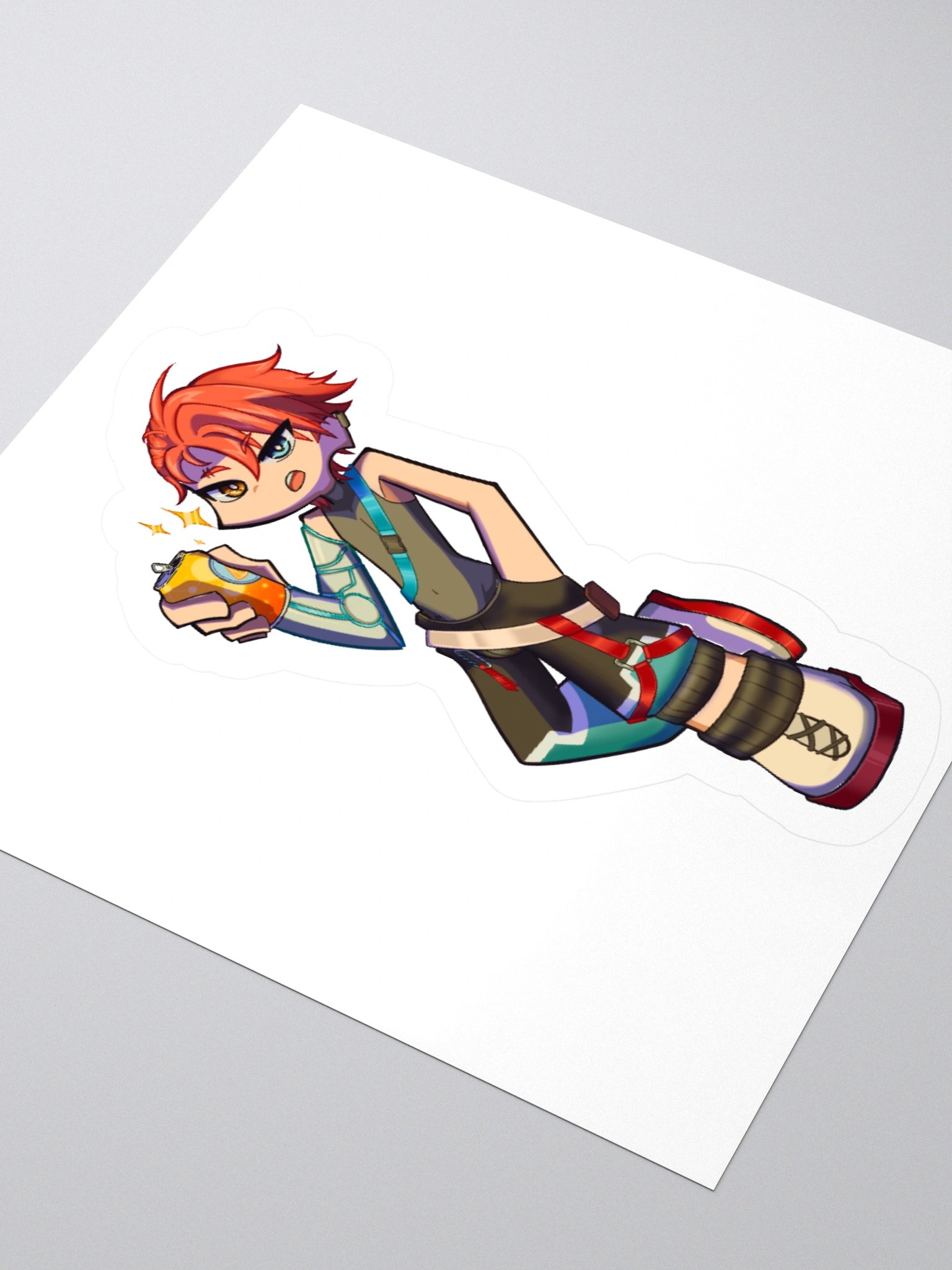 Atlas Chibi Die-Cut sticker product image (8)