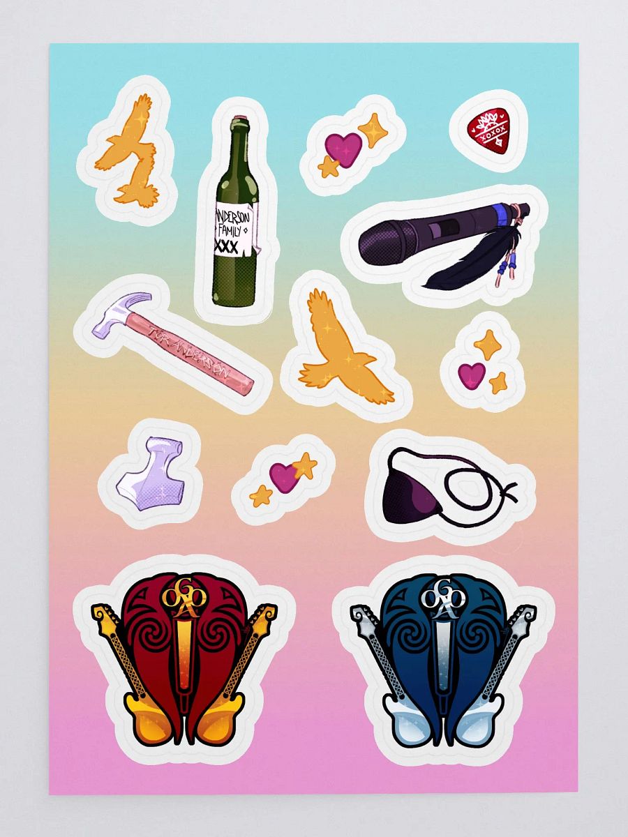 | Vinyl Sticker Sheet | Old Gods of Asgard Mini Objects product image (3)