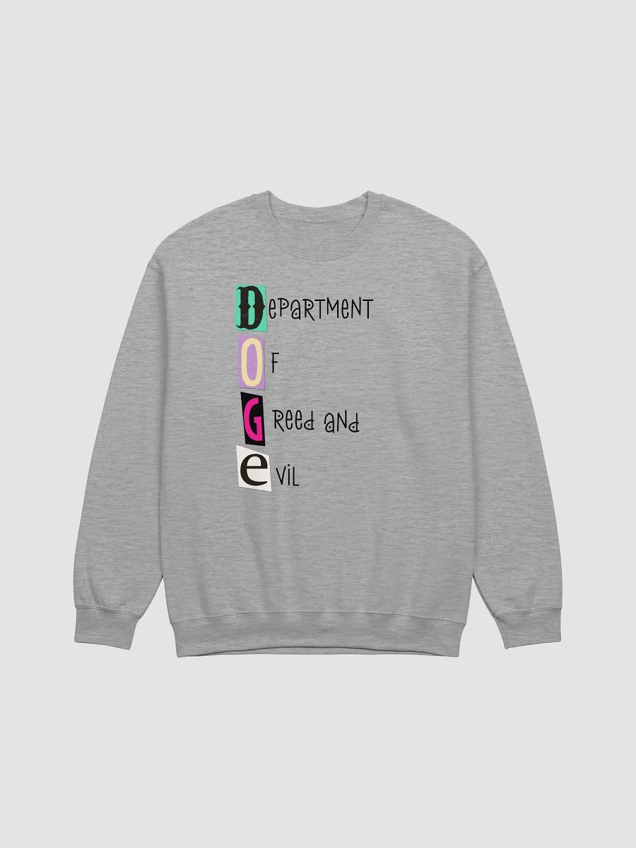 DOGE Department Of Greed And Evil Sweatshirt product image (2)