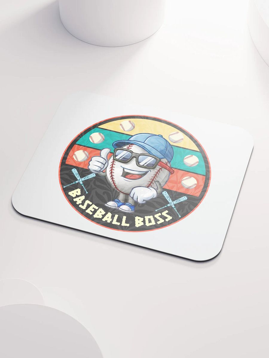 Baseball Boss Thumbs-Up Mouse Pad product image (3)