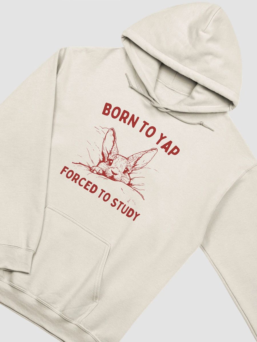 Born to yap forced to study Hoodie product image (2)