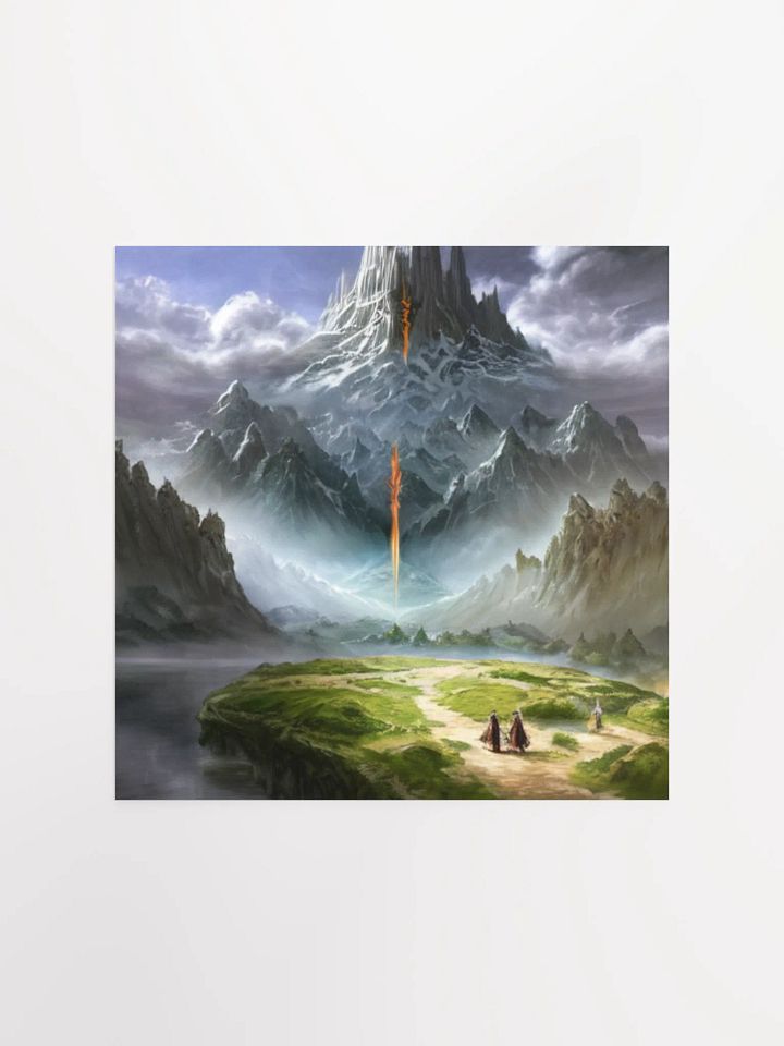 Mystical Mountain Path Lord Of The Rings Anime Concept Art Poster product image (2)