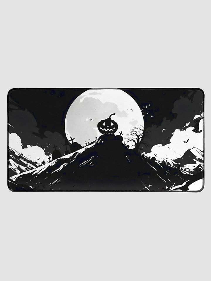 Jack-O-Lantern Halloween Black & White Mousepad product image (1)