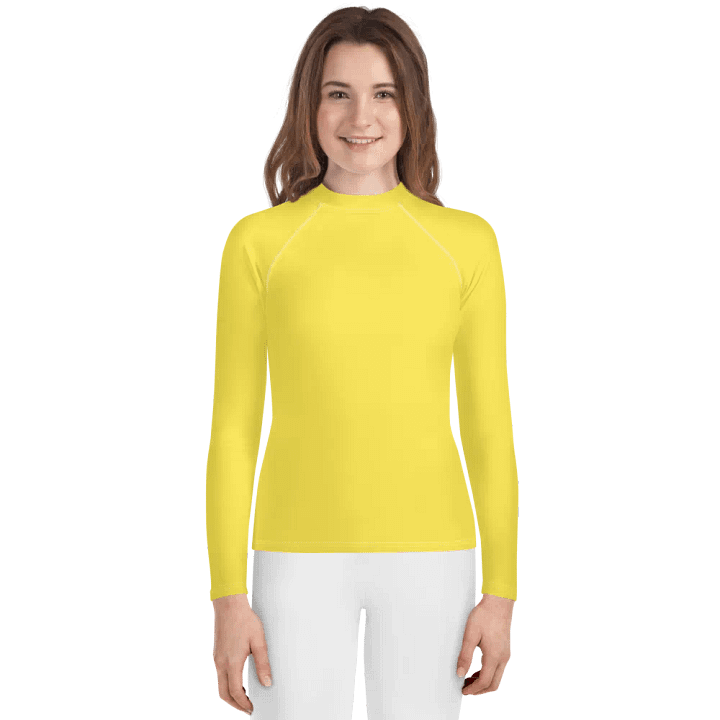 Yellow Kids Long Sleeve Shirt product image (1)