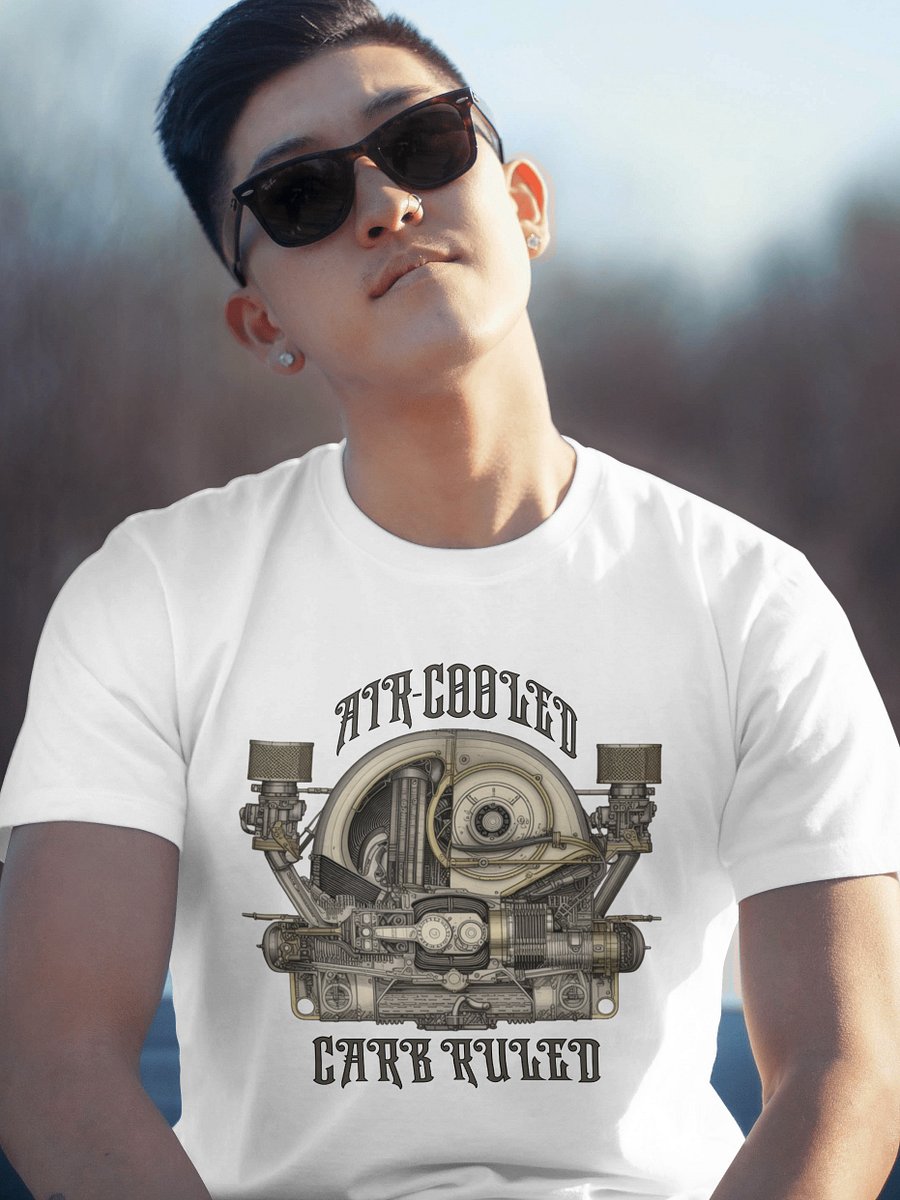 Vintage Air-Cooled Engine Graphic Tee product image (1)