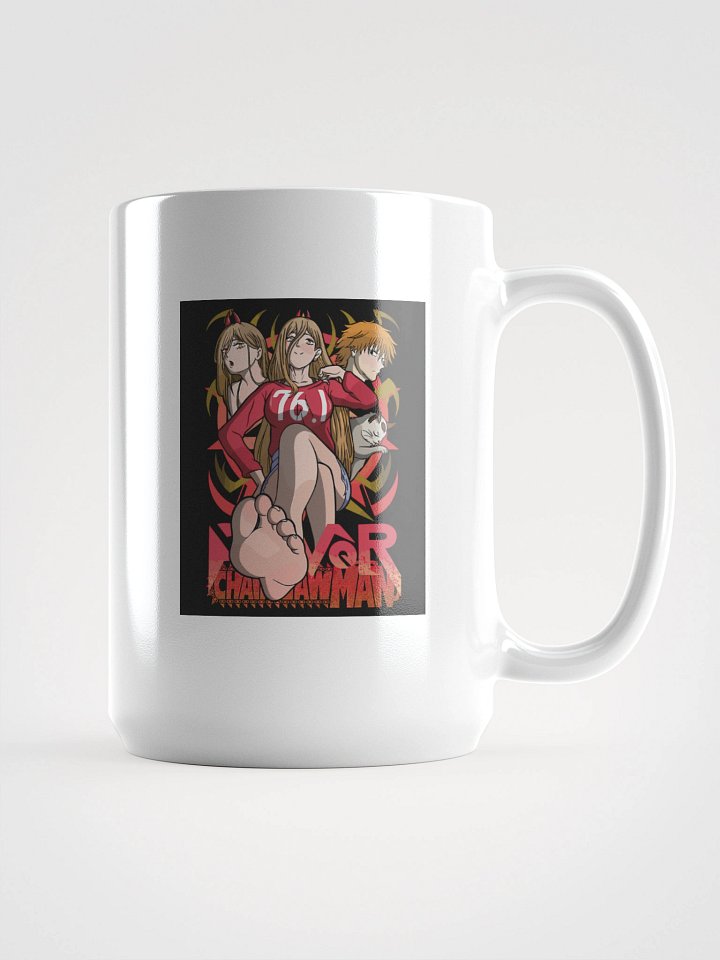 Chainsaw Man Squad White Glossy Mug product image (1)