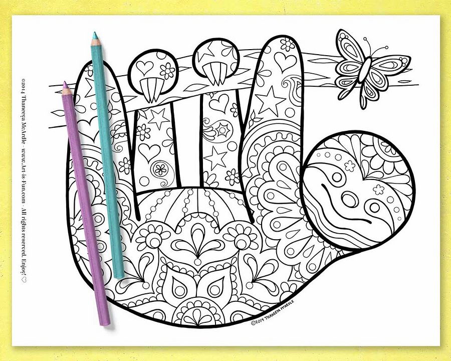 Groovy Animals Coloring Pages product image (10)