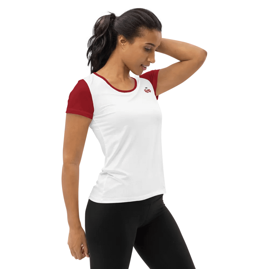 Women's Athletic Short Sleeve Tee, With Gingham Cherries product image (3)