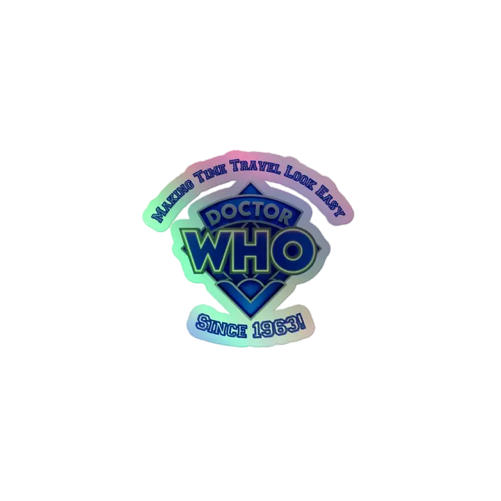 Doctor Who Time Travel Holographic Sticker Sheet product image (1)