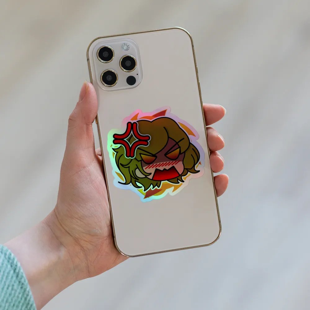 Bika rage holographic Sticker product image (6)