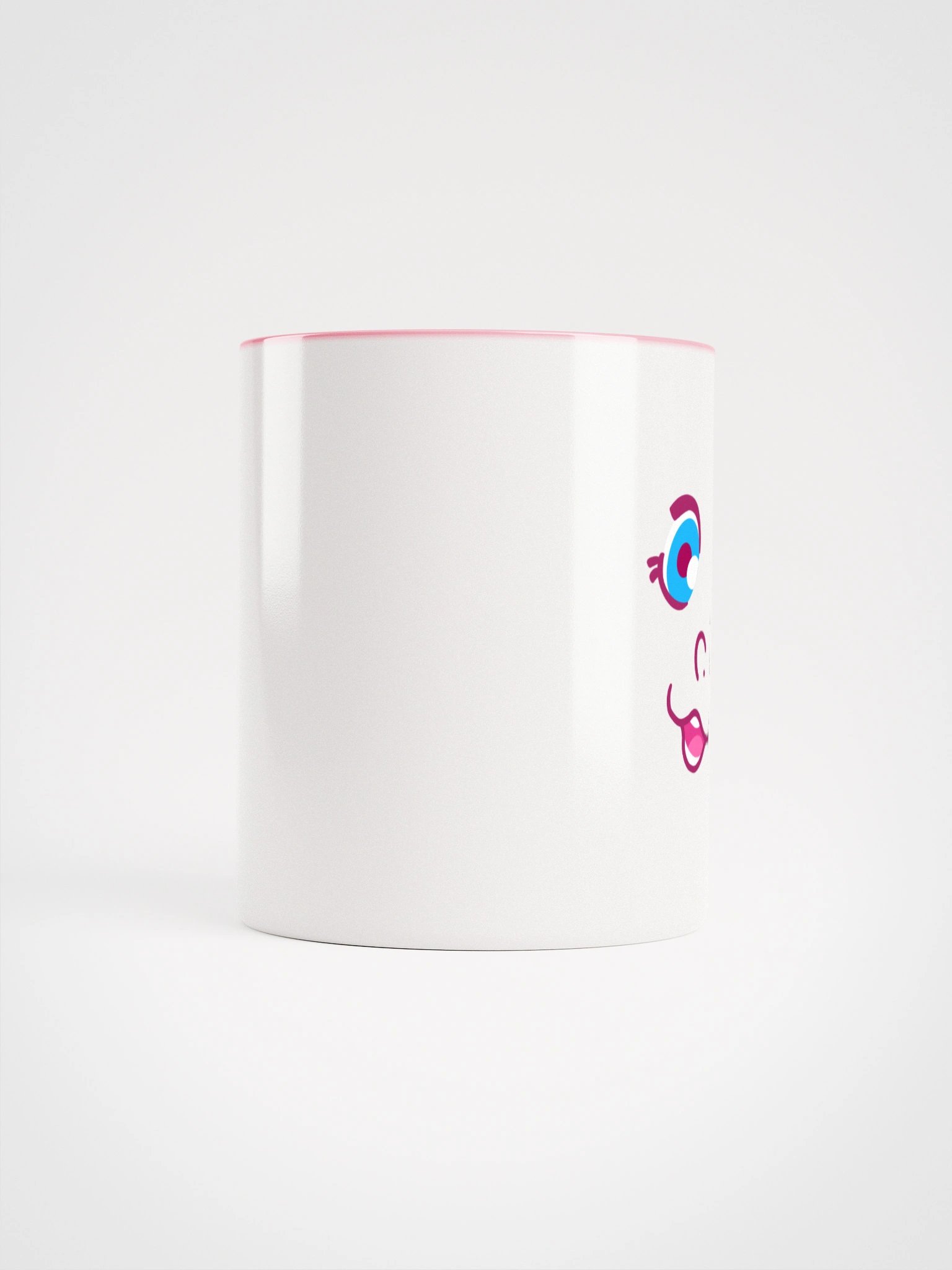 Drinkable Pink Ceramic Mug - Right Handed product image (41)