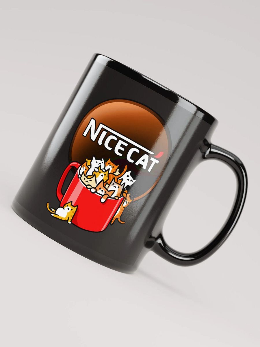 NiceCat Mug (Black) product image (4)
