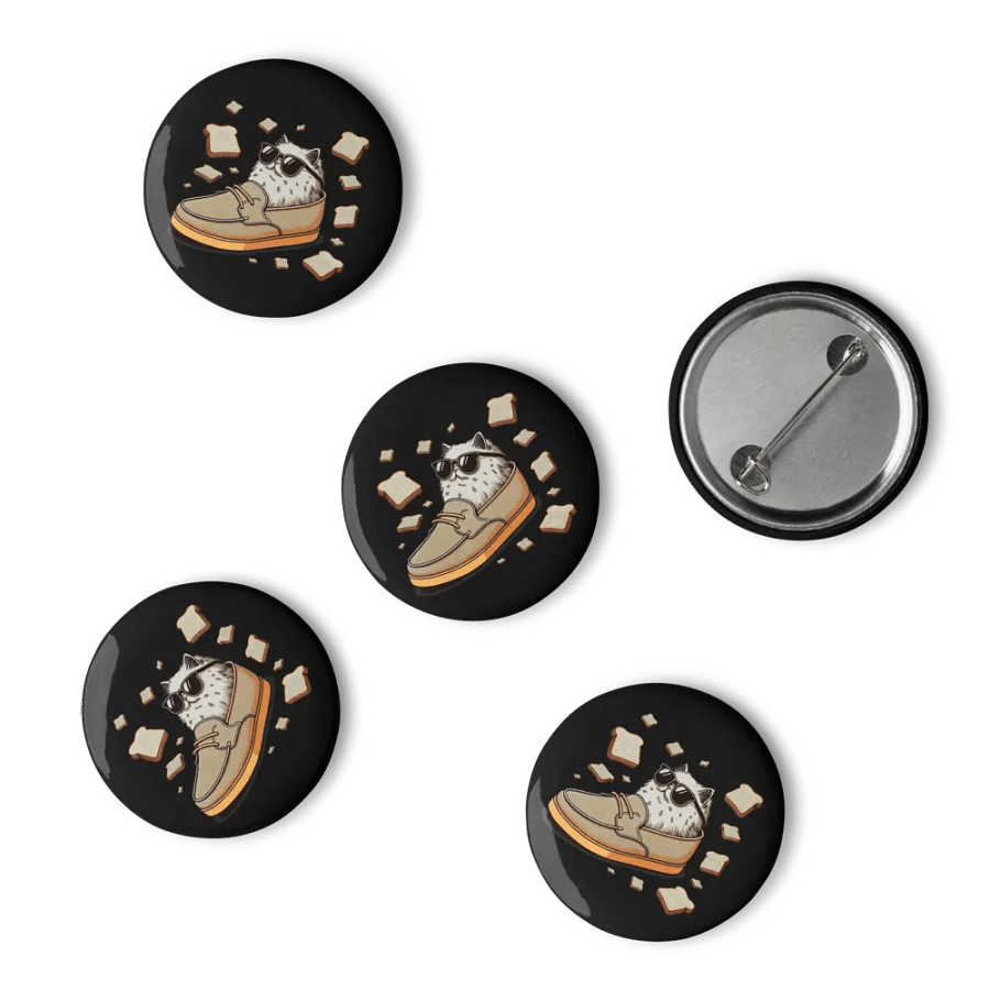 Toast Cat #2 Buttons product image (6)