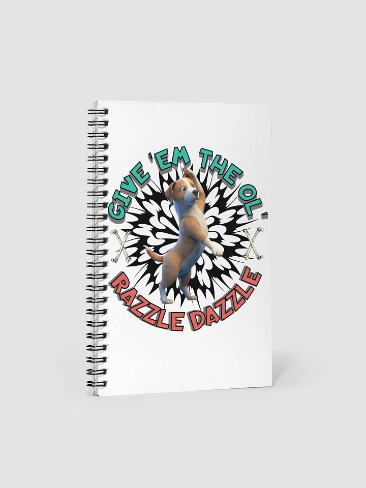Razzle Dazzle Dog Dynamic Spiral Notebook product image (1)