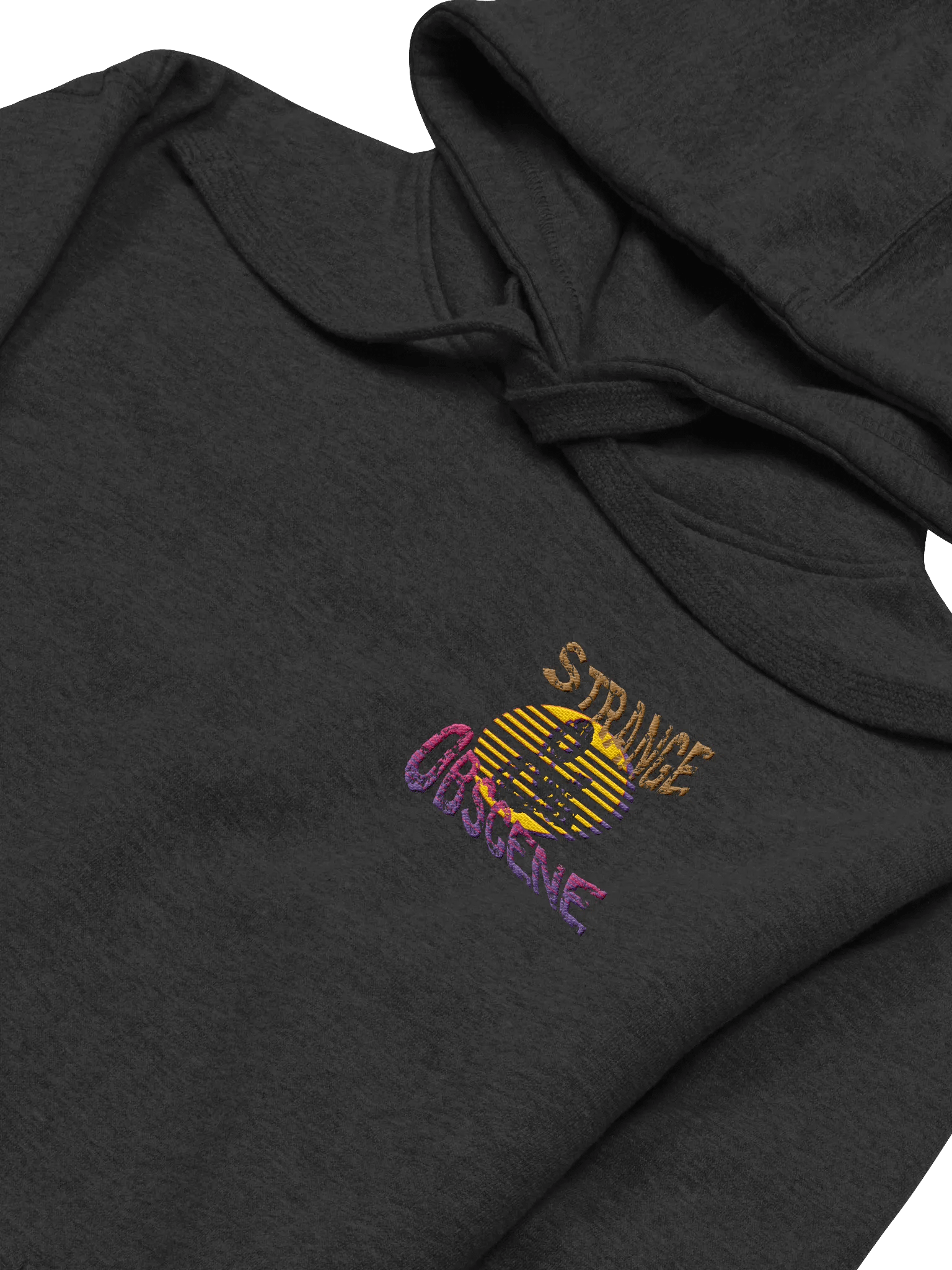 Embroidered Strange & Obscene Minimalist Hoodie product image (6)