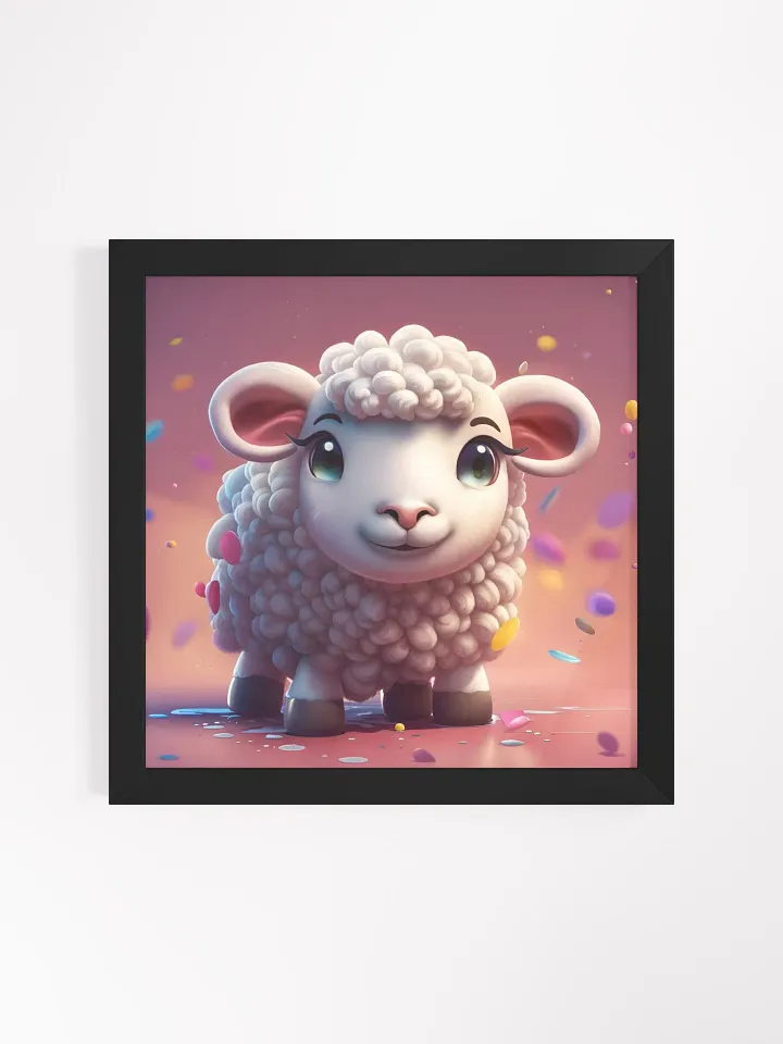 Framed Cute Sheep Poster product image (1)