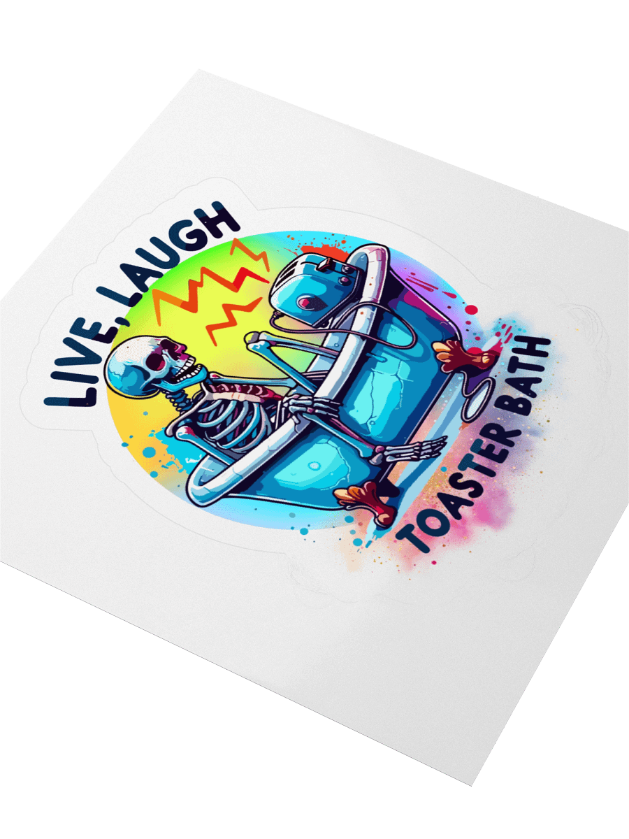 Bathtub Blues Skeleton Sticker product image (8)