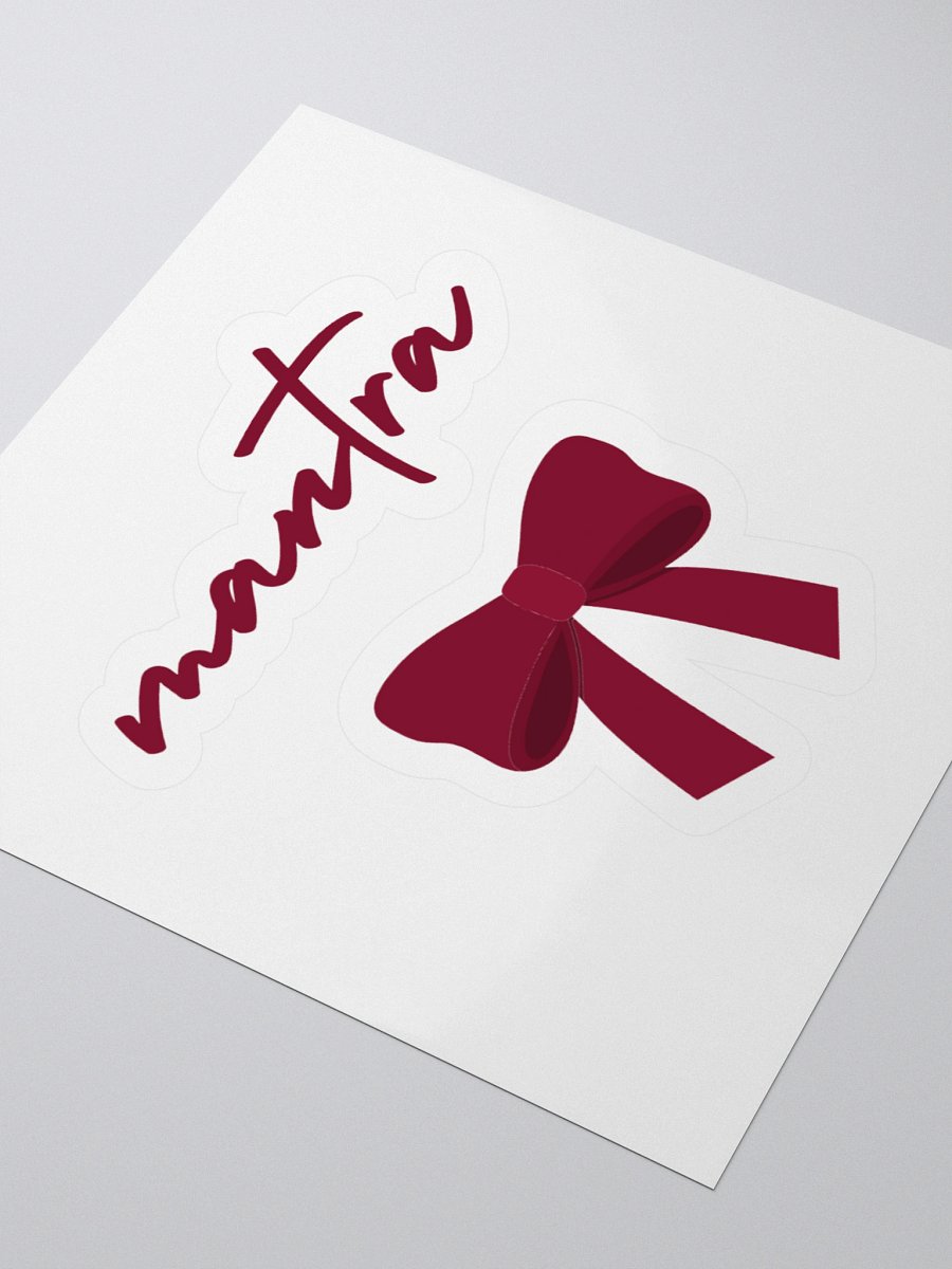 Mantra Red Bow Kiss Cut Stickers product image (2)