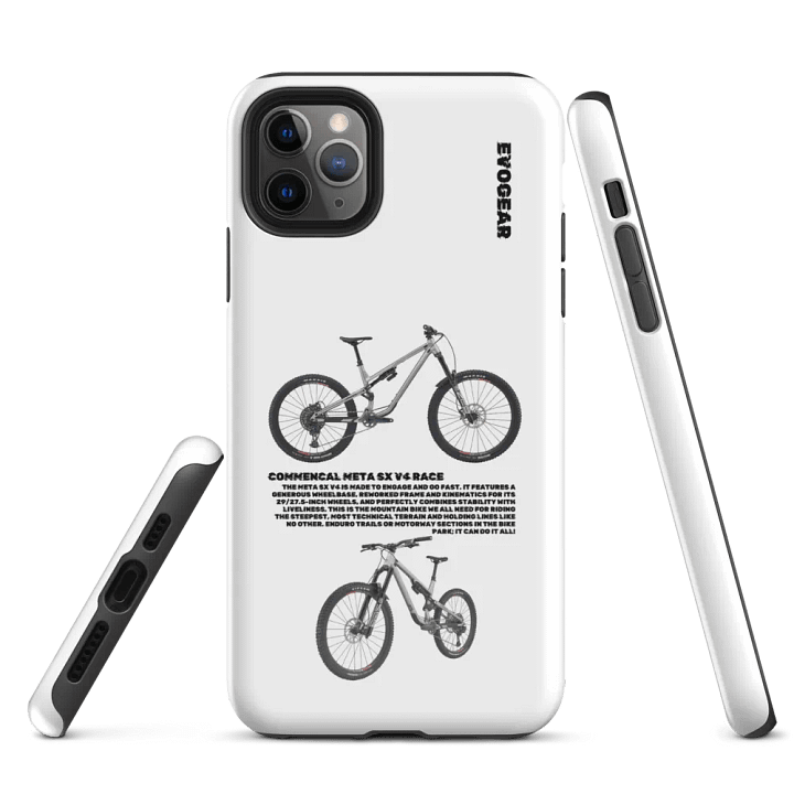 White Commencal Meta SX V4 Race iPhone Case product image (5)