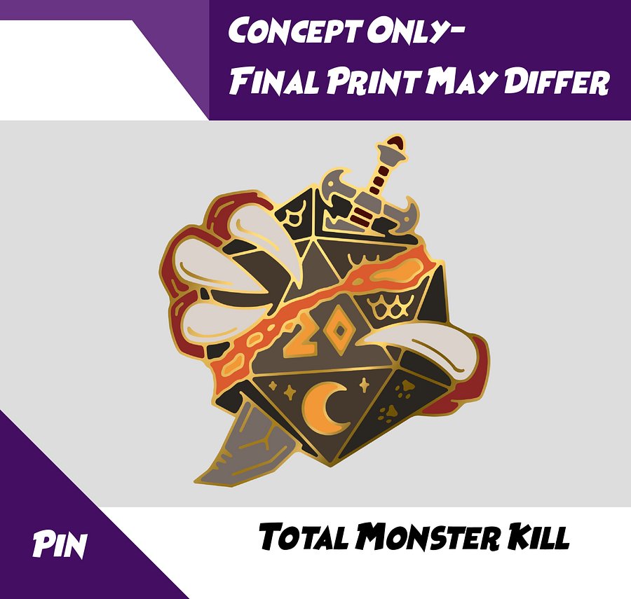 Total Monster Kill Merch Club Pin product image (3)