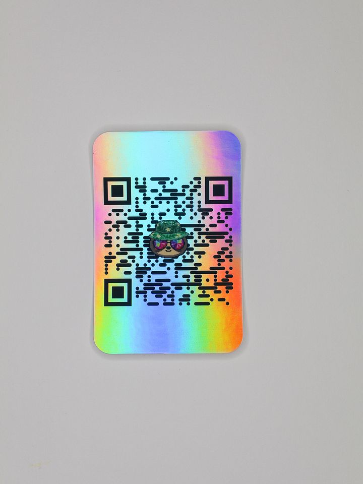 QR Code Holo Sticker product image (1)