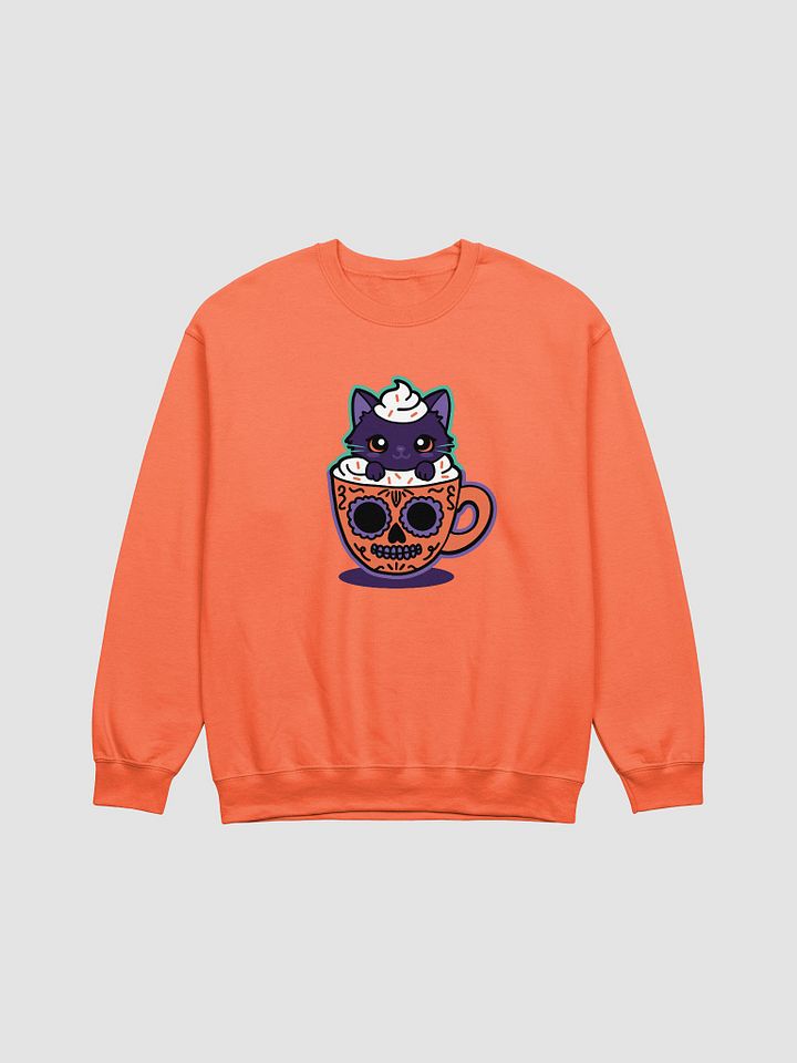 Sugar Skull Kitten Mug Classic Crewneck Sweatshirt product image (1)