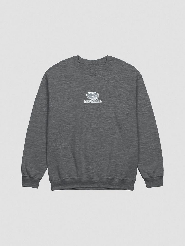 BUSY-BRAINED embroidered crewneck (grey bubble design) product image (2)