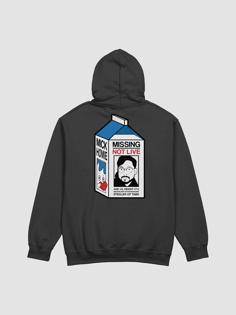 MISSING NOT LIVE HOODIE (BLACK) product image (2)