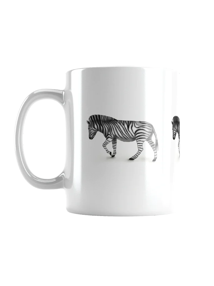 Striped Zebra White Glossy Mug product image (2)
