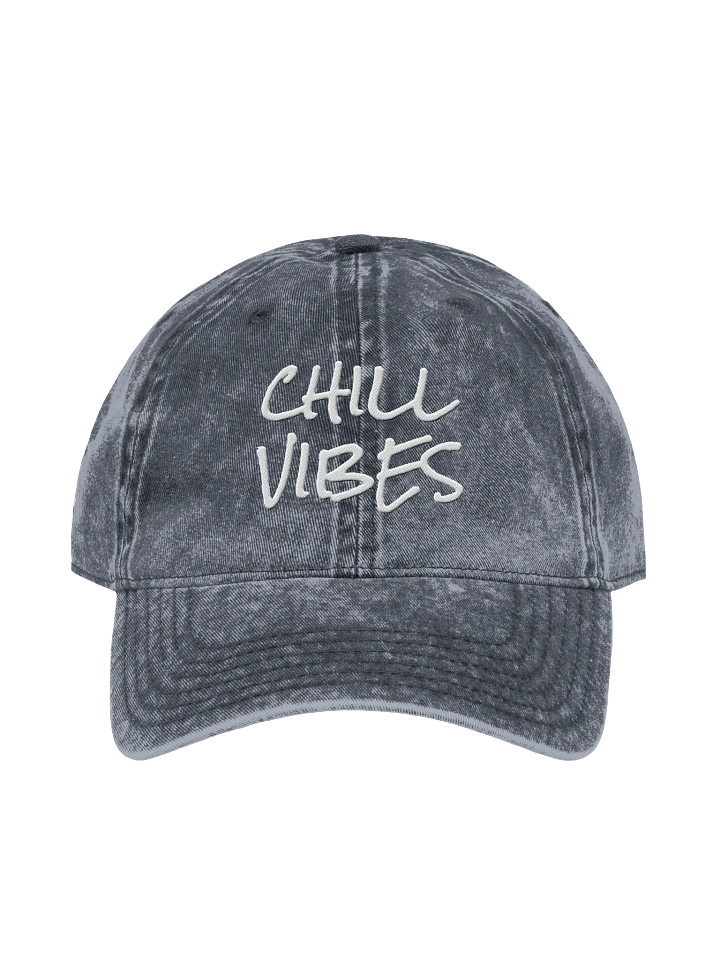 Embroidered Chill Vibes Vintage Wash Dad Hat product image (4)