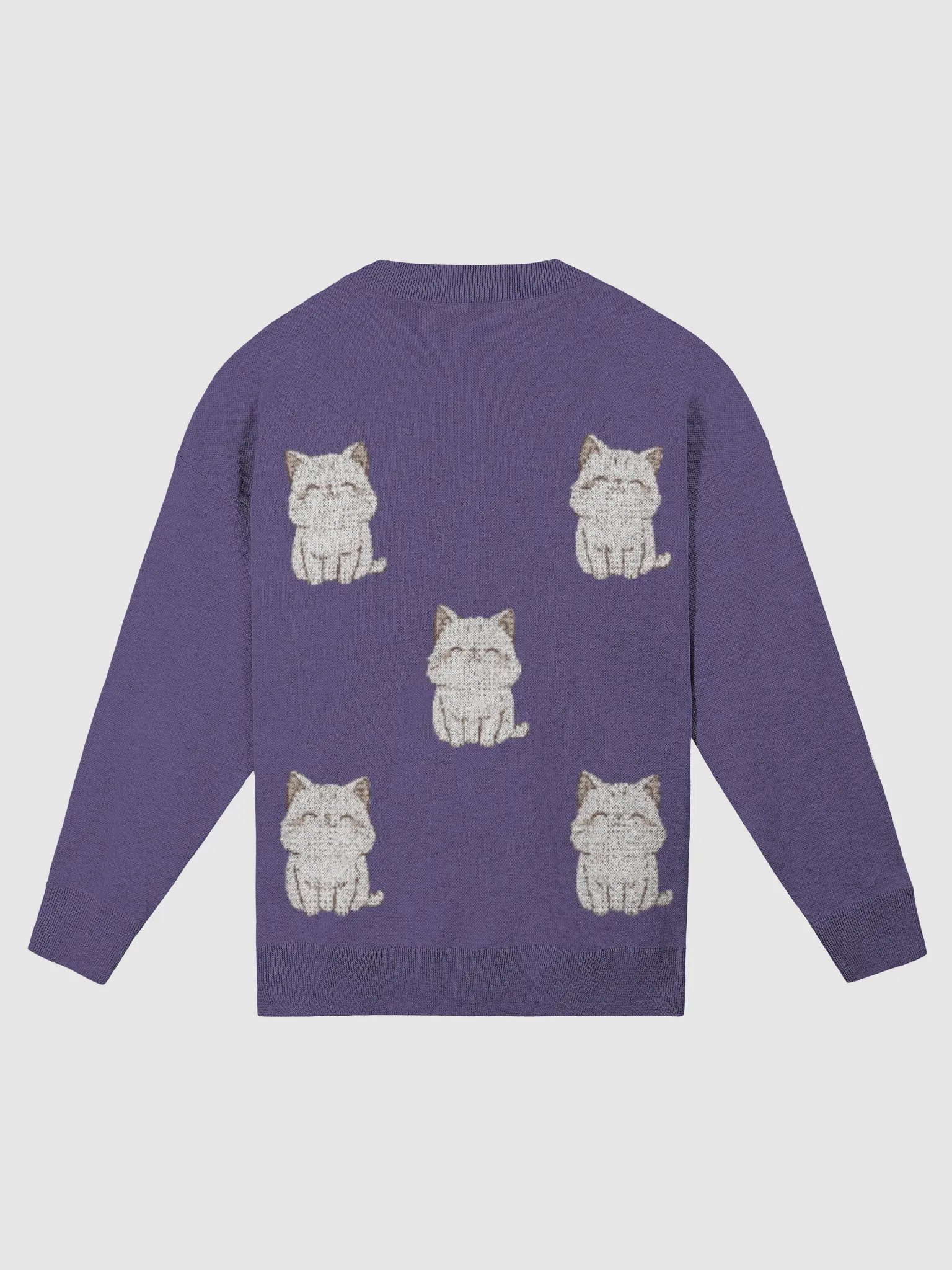 Cute Kitty Knitted Crewneck - Relax in Style! product image (6)