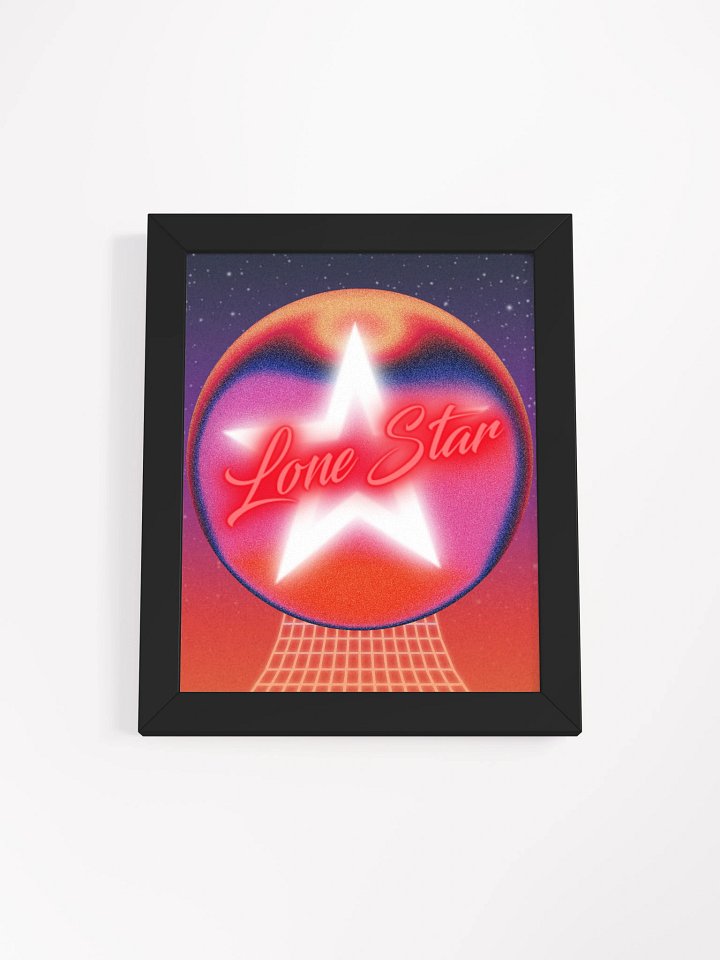 Luminous Lone Star Framed Poster product image (1)